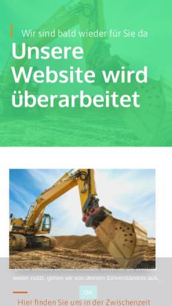 Vorschau der mobilen Webseite www.erdbaukuhn.de, Erdbau Kuhn GmbH & Co. KG