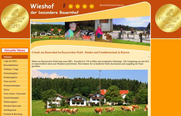 Vorschau von www.wieshof-neumeier.de, Wieshof