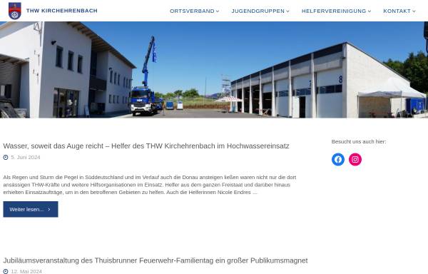 Vorschau von www.thw-kirchehrenbach.de, THW OV Kirchehrenbach