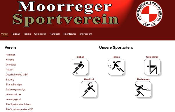 Vorschau von www.moorregersv.de, Moorreger SV
