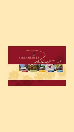 Vorschau der mobilen Webseite www.kirchheimer-weinwelt.de, Kirchheimer Weinwelt