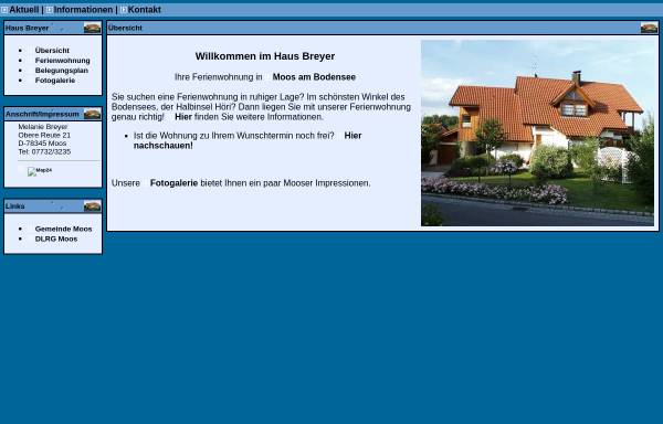 Vorschau von www.haus-breyer.de, Ferienwohnung Haus Breyer