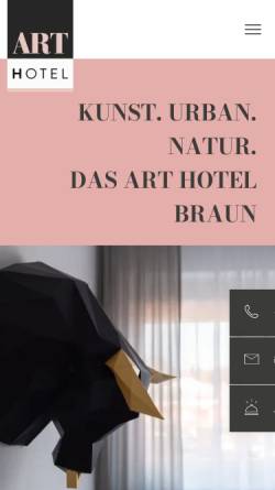 Vorschau der mobilen Webseite www.hotelbraun.de, Hotel Braun