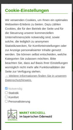 Vorschau der mobilen Webseite www.kirchzell.de, Kirchzell
