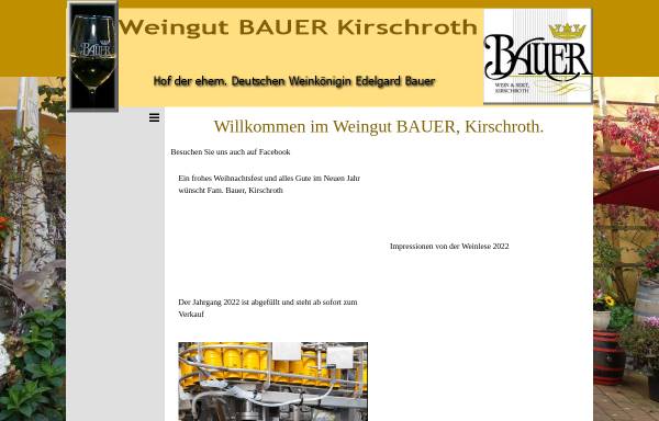 Vorschau von bauer-wein-kirschroth.de, Weingut Bauer