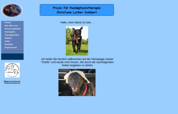 Vorschau von www.hundephysio-kleinfischlingen.de, Praxis für Hundephysiotherapie Christiane Luther-Dobbert