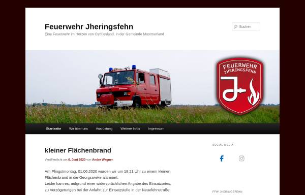 Vorschau von www.feuerwehr-jheringsfehn.de, Freiwillige Feuerwehr Jheringsfehn