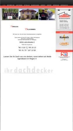 Vorschau der mobilen Webseite www.schumidach.de, Dachdeckermeisterbetrieb Schumacher