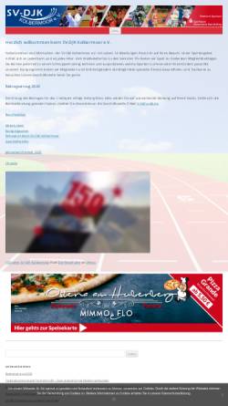 Vorschau der mobilen Webseite svdjk.de, Sportverein DJK Kolbermoor