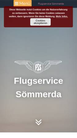 Vorschau der mobilen Webseite flugservice-soemmerda.de, Flugservice Sömmerda GmbH