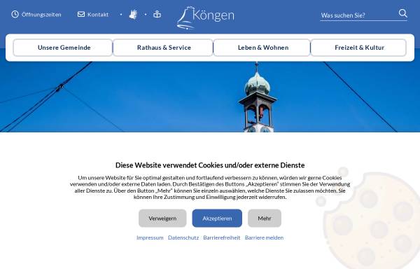 Vorschau von www.koengen.de, Gemeinde Köngen