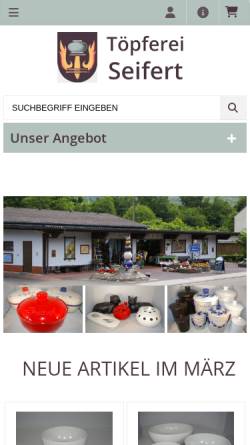 Vorschau der mobilen Webseite www.keramik-seifert.de, Keramik Seifert GmbH