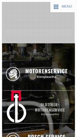 Vorschau der mobilen Webseite www.ms-bieberstein.de, Motorenservice Bieberstein