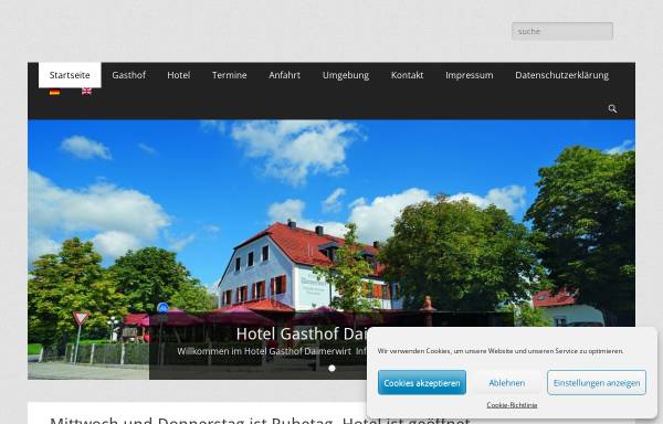 Vorschau von www.daimerwirt.de, Hotel Gasthof Daimerwirt