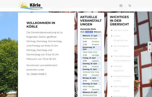 Vorschau von www.koerle.de, Körle