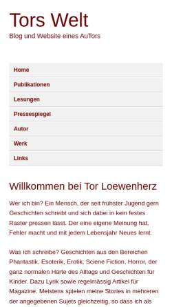 Vorschau der mobilen Webseite www.tor-loewenherz.de, Tor Löwenherz
