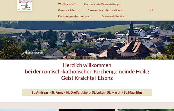 Vorschau von www.kraichtal-elsenz.de, Katholische Seelsorgeeinheit Kraichtal-Elsenz