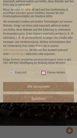 Vorschau der mobilen Webseite www.zitherbaeck.de, Zitherbäck