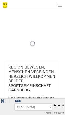 Vorschau der mobilen Webseite www.sg-garnberg.de, Sportgemeinschaft Garnberg