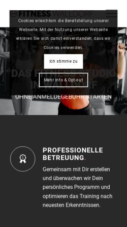 Vorschau der mobilen Webseite fitness-studio-walldorf.de, Fitness Studio Walldorf
