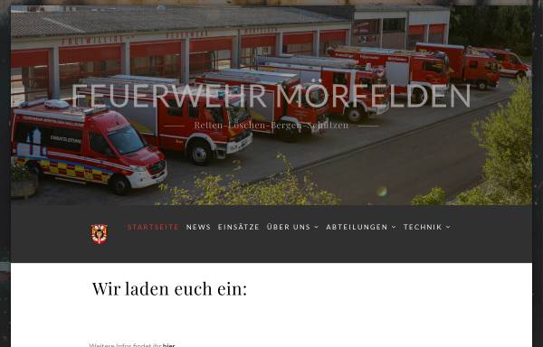 Vorschau von www.feuerwehr-moerfelden.de, Freiwillige Feuerwehr Mörfelden