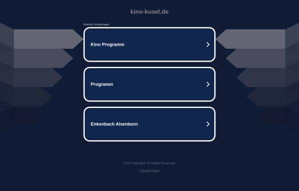 Vorschau von www.kino-kusel.de, Kinett Kino Kusel