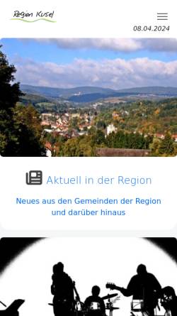 Vorschau der mobilen Webseite kusel.de, Stadt Kusel