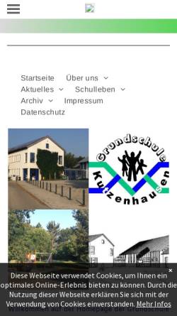 Vorschau der mobilen Webseite www.schule-kutzenhausen.de, Grundschule Kutzenhausen