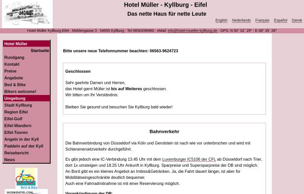 Vorschau von www.mueller-kyllburg.de, Hotel Müller