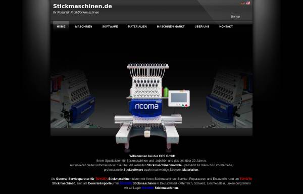 Vorschau von www.stickmaschinen.de, Computer-Stickerei Gietl