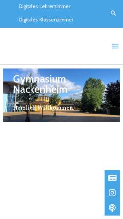Vorschau der mobilen Webseite www.gymnasium-nackenheim.de, Gymnasium Nackenheim
