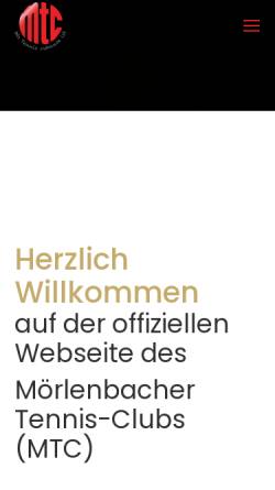 Vorschau der mobilen Webseite www.xn--mrlenbacher-tennisclub-uhc.de, Mörlenbacher Tennis-Club e.V.