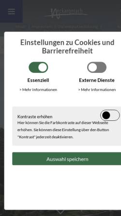 Vorschau der mobilen Webseite www.neckargerach.de, Neckargerach