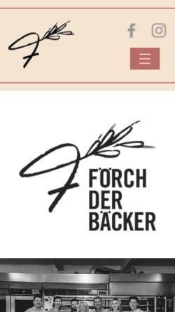 Vorschau der mobilen Webseite www.besenbrot.de, Bäckerei Förch Filiale Neckarsulm