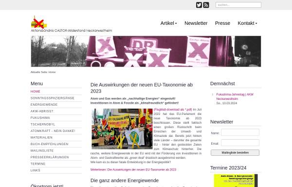 Vorschau von neckarwestheim.antiatom.net, Aktionsbündnis Castor-Widerstand Neckarwestheim