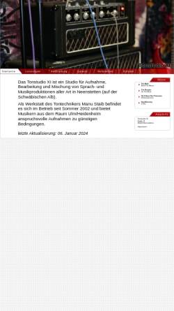 Vorschau der mobilen Webseite www.mahosta.de, Xi Tonstudio