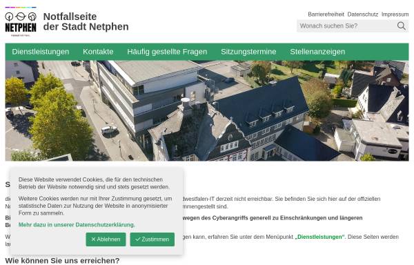 Vorschau von www.netphen.de, Stadt Netphen