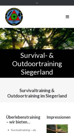 Vorschau der mobilen Webseite survival-abenteuer.de, Survival-Abenteuer.de