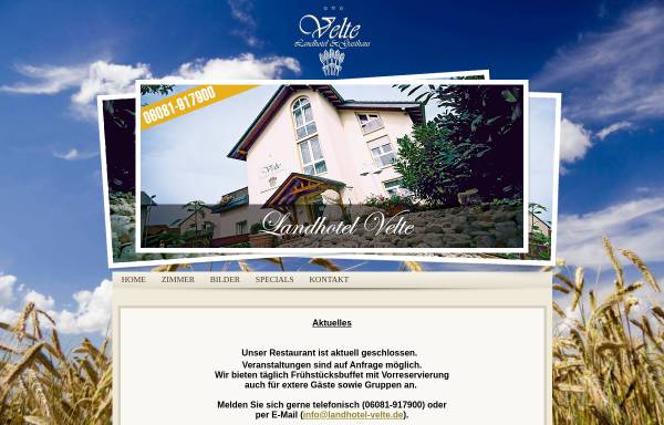 Vorschau von www.landhotel-velte.de, Landhotel & Gasthaus Velte