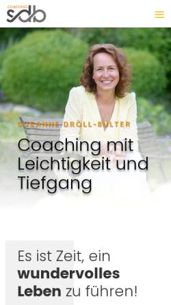 Vorschau der mobilen Webseite www.sdb-coaching.de, SDB Coaching & Concepte Susanne Dröll-Bülter