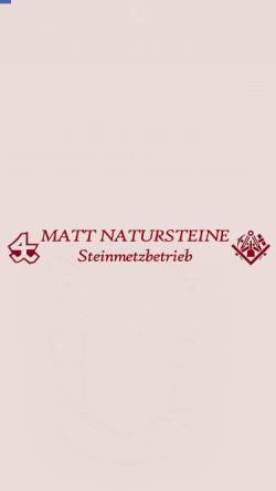 Vorschau der mobilen Webseite ernstmatt.de, Ernst Matt Naturstein-Werkstätte