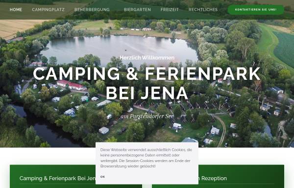 Vorschau von www.camping-jena.de, Campingplatz Rabeninsel