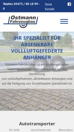 Vorschau der mobilen Webseite www.ostmann-fahrzeugbau.de, Ostmann Fahrzeugbau GmbH