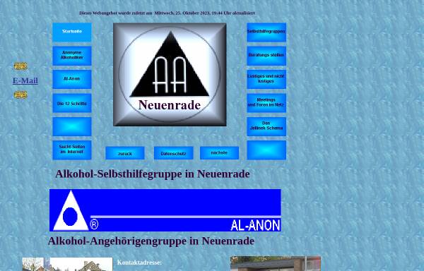 Vorschau von www.aa-neuenrade.de, Anonyme Alkoholiker