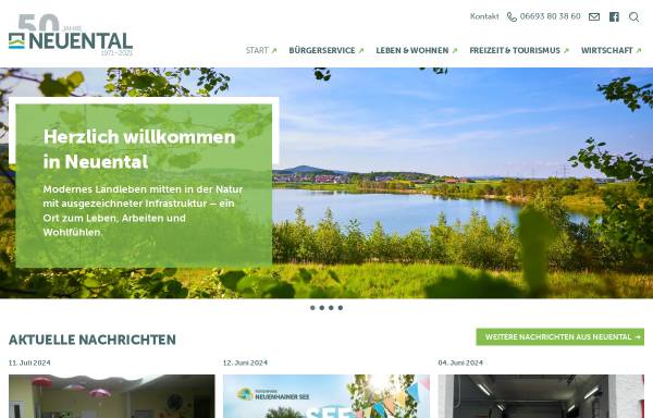 Vorschau von www.neuental.de, Gemeinde Neuental