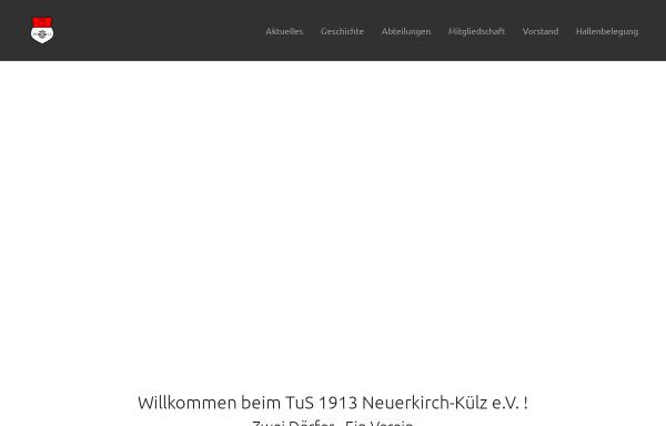 Vorschau von www.tus-nk.de, Turn und Sportverein 1913 e.V. Neuerkirch-Külz