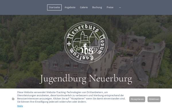 Vorschau von www.jugendburg-neuerburg.de, Jugendburg Neuerburg