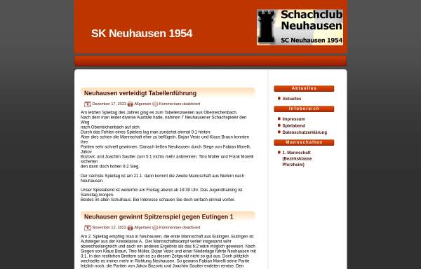 Vorschau von www.sk-neuhausen.de, Schachclub Neuhausen