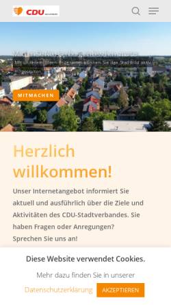 Vorschau der mobilen Webseite www.cdu-neu-isenburg.de, CDU Neu-Isenburg