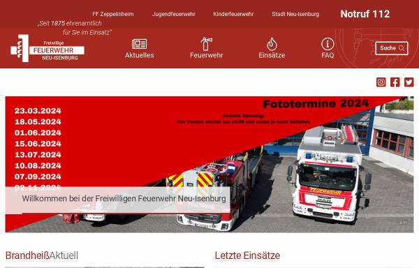 Vorschau von ffni.org, Freiwillige Feuerwehr Neu-Isenburg